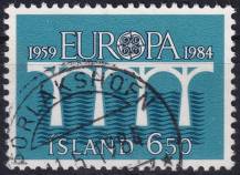 1984, Island, 0614, EUROPA: 25 let Evropské konference Správy pošt a telekomunikací (CEPT) ⊙