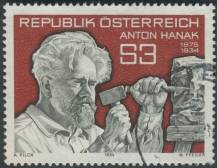 1984, Rakousko, 1764, 50. výročí úmrtí Antona Hanaka ⊙