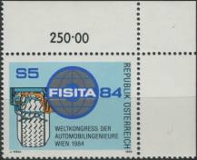 1984, Rakousko, 1770p, Světový kongres automobilových inženýrů (FISITA), Vídeň ∗∗