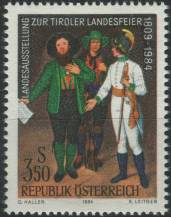 1984, Rakousko, 1780, Zemská výstava o tyrolských slavnostech ∗∗