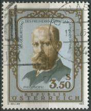 1984, Rakousko, 1782, 125. výročí narození svobodného pána Christiana von Ehrenfels ⊙