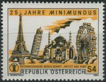 1984, Rakousko, 1783, 25 let miniaturního města "Minimundus", Klagenfurt ∗∗