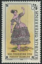 1984, Rakousko, 1796, 100. výročí úmrtí Fanny Elsslerové ∗∗