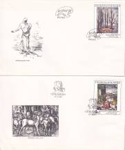 1985, ČSR II, FDC24A-E/85, Umění