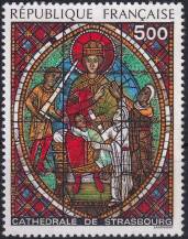 1985, Francie, 2494, Malba na skle ze Strassburského dómu ✶✶