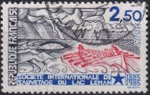 1985, Francie, 2506, 100 let Mezinárodní jezerní záchranné služby na Ženevském jezeře (SISL) ⊙