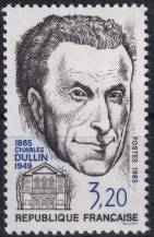 1985, Francie, 2521, 100. výročí narození Charlese Dullina ✶✶