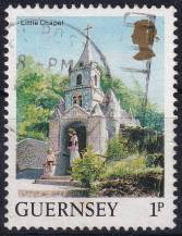 1985, Guernsey, 0325A, Výplatní známka: Pohledy na Guernsey - Malá kaple  ⊙