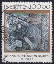 1985, Island, 0641, 100. výročí narození Jóhannese Svinssona Kjarvala  ⊙