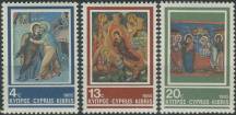 1985, Kypr, 0648/0650, Vánoce: Fresky ∗∗
