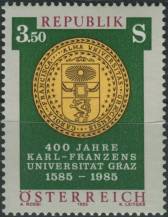 1985, Rakousko, 1799, 400 let Univerzity Karla-Františka, Graz ∗∗