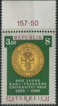 1985, Rakousko, 1799p, 400 let Univerzity Karla-Františka, Graz ∗∗