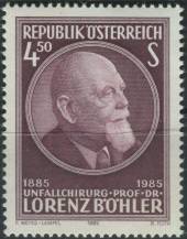 1985, Rakousko, 1800, 100. výročí narození Lorenze Böhlera ∗∗