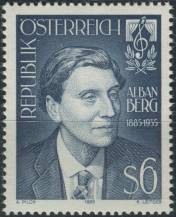 1985, Rakousko, 1803, 100. výročí narození Albana Berga ∗∗