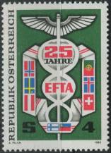 1985, Rakousko, 1813, 25 let Evropské volné obchodní zóny (EFTA) ∗∗