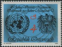 1985, Rakousko, 1817, 40 let Organizace spojených národů (UNO); 30 let rakouského přijetí do OSN ∗∗