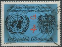 1985, Rakousko, 1817, 40 let Organizace spojených národů (UNO); 30 let rakouského přijetí do OSN ⊙