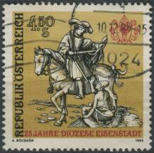 1985, Rakousko, 1830, 25 let Diecéze Eisenstadt ⊙