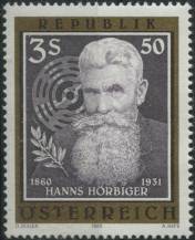 1985, Rakousko, 1833, 125. výročí narození Hannse Hörbigera ∗∗