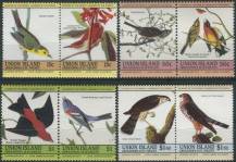 1985, Svatovincenské Grenadiny-Union, 0078/0085St, 200. výročí narození Johna Jamese Audubona ∗∗