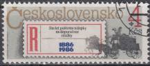 1986, ČSR II, 2755, 100 let od zavedení R-nálepky ⊙
