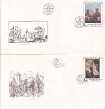 1986, ČSR II, FDC23A-E/86, Umění