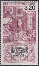 1986, Francie, 2525, 300 let diplomatických styků s Thajskem ✶✶
