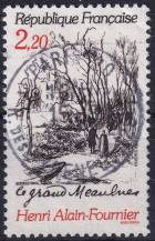 1986, Francie, 2576, 100. výročí narození Alaina Fourniera ⊙