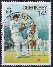 1986, Guernsey, 0364, Sport na Guernsey - Kriket  ⊙