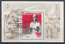 1986, NDR, A083, Sjezd SED, příležitostné ⊙