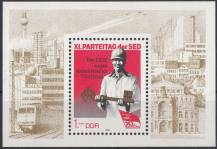 1986, NDR, A083, Stranický sjezd Socialistické jednotné strany Německa (SED), **