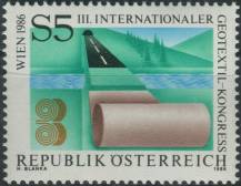 1986, Rakousko, 1844, Mezinárodní Geotextilní kongres, Vídeň ∗∗