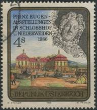 1986, Rakousko, 1845, Výstava prince Evžena, Schlosshof a Niederweiden ⊙