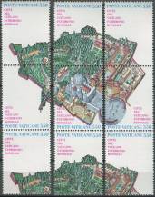 1986, Vatikán, 0883/0888St, Kulturní a přírodní dědictví lidstva: Vatikánský stát ∗∗
