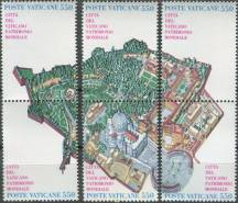 1986, Vatikán, 0883/0888St, Kulturní a přírodní dědictví lidstva: Vatikánský stát ∗∗