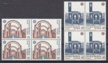 1987, Andorra (Španělská pošta), 0193/0194, EUROPA - Moderní architektura, 4bloky, **