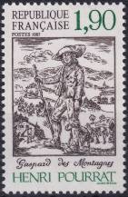 1987, Francie, 2606, 100. výročí narození Henriho Pourrata ✶✶