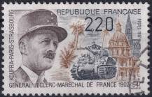 1987, Francie, 2634, 40. výročí úmrtí maršála Leclerca ⊙