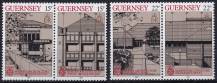 1987, Guernsey, 0389/0392St, EUROPA - Moderní architektura  ✶✶ 