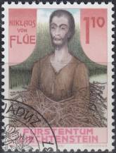 1987, Lichtenštejnsko, 0918, 500. výročí úmrtí svatého Nikolause Flüeho ⊙