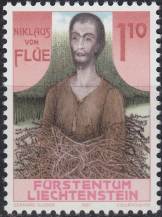 1987, Lichtenštejnsko, 0918, 500. výročí úmrtí svatého Nikolase Flüeho ∗∗