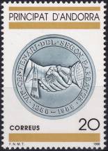 1988, Andorra (Španělská pošta), 0203, 700 let smlouvy z Paréage ✶✶