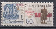 1988, ČSR II, 2829/2830, Výročí Února. **