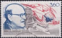 1988, Francie, 2637, 2. výročí úmrtí Marcela Dassaulta ⊙