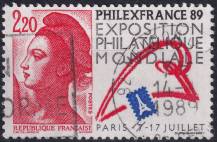 1988, Francie, 2661, Mezinárodní výstava poštovních známek PHILEXFRANCE ´89, Paříž ⊙