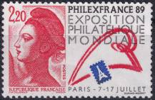 1988, Francie, 2661, Mezinárodní výstava poštovních známek PHILEXFRANCE ´89, Paříž ✶✶