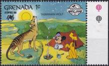 1988, Grenada, 1806, Národní výstava poštovních známek SYDPEX ´88, Sydney: 60 let Mickey Mouse: Mickey Mouse a Pluto ✶✶ o P