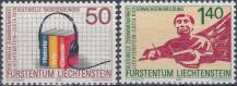 1988, Lichtenštejnsko, 0945/0946, Evropská kampaň za vzájemnou spolupráci a solidaritu mezi severem a jihem; Kulturní spolupráce mezi Lichtensteinem a Kostarikou ∗∗