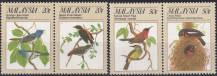 1988, Malajsie, 0380/0382St, Chráněná zvěř (IV): Ptáci ✶✶