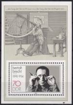 1988, NDR, A091, 90. výročí narození Bertolda Brechta  ✶✶